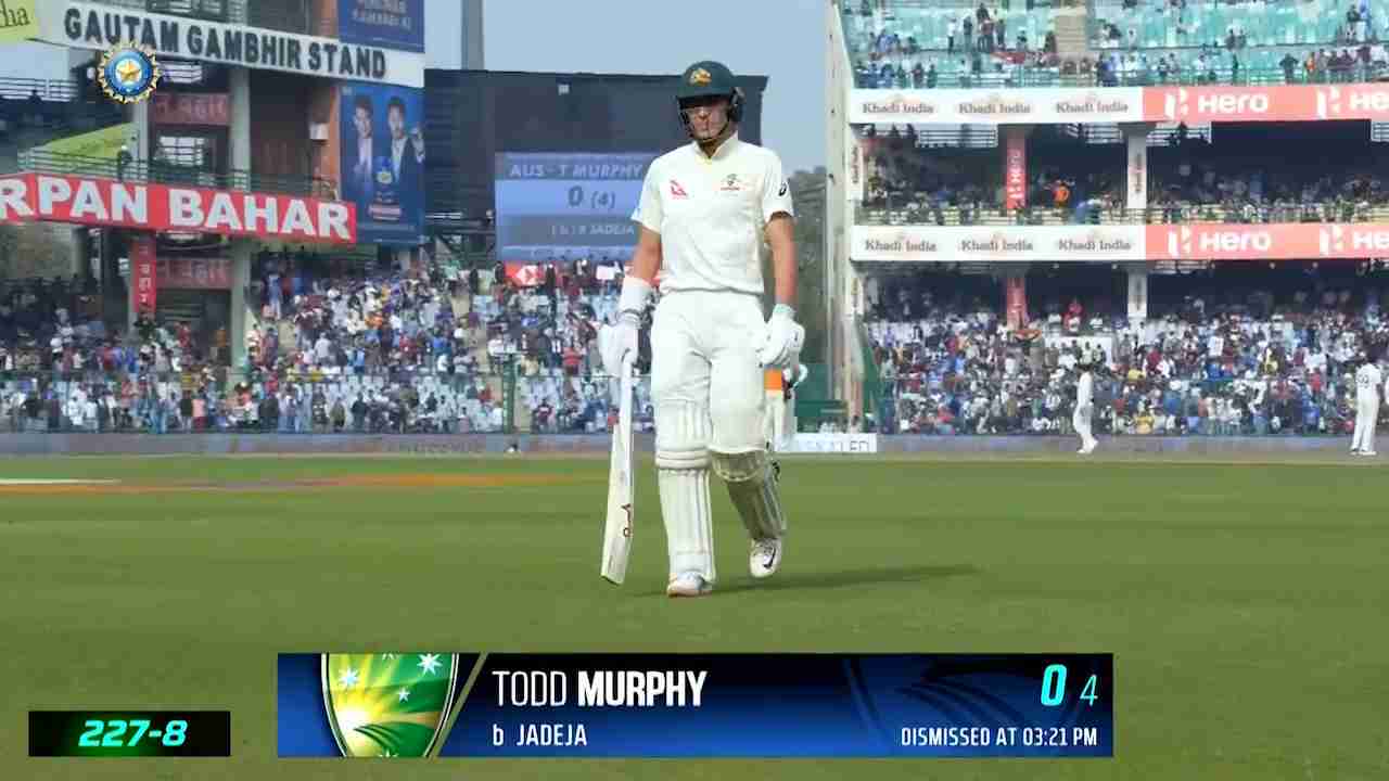 IND vs AUS 2023, 2ND Test Todd Murphy Wicket