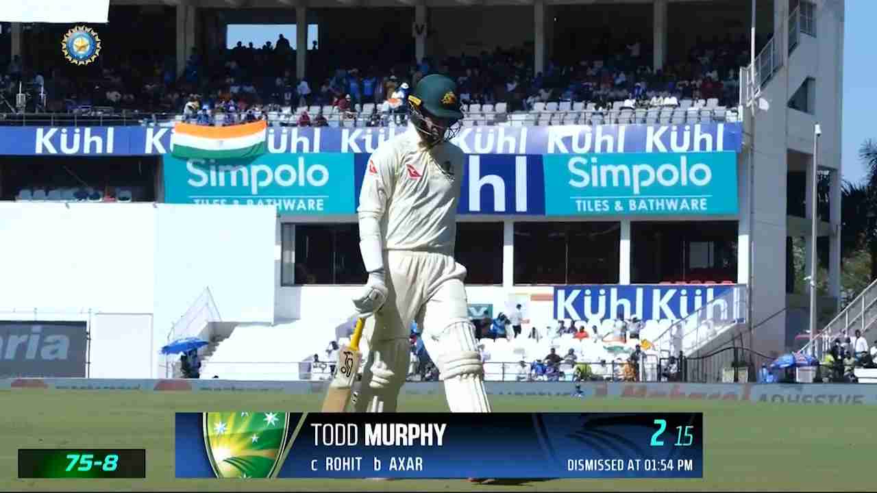 IND vs AUS 2023, 1ST Test Todd Murphy Wicket